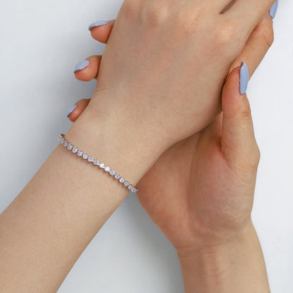 [Lora-Jewelry] Bracelet rond scintillant et orné pour tous les jours