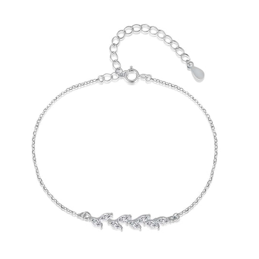 [Lora-Jewelry] Bracelet élégant en forme de feuilles de blé