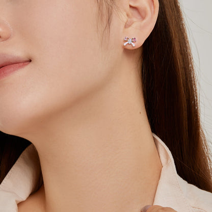 [Lora-Jewelry] Boucles d'oreilles quotidiennes en forme de papillon orné