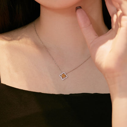 [Lora-Jewelry] Collier exquis en forme de fleur taille princesse