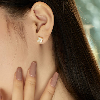 [Lora-Jewelry] Boucles d'oreilles en forme de trèfle à quatre feuilles