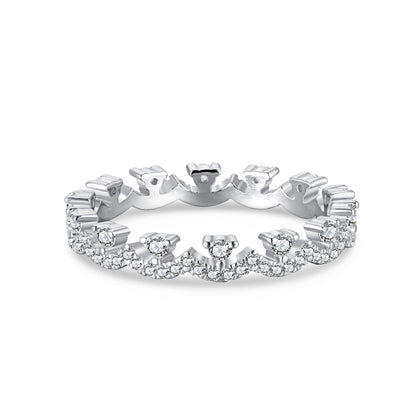 [Lora-Jewelry] Bague de fête élégante et resplendissante de forme ronde