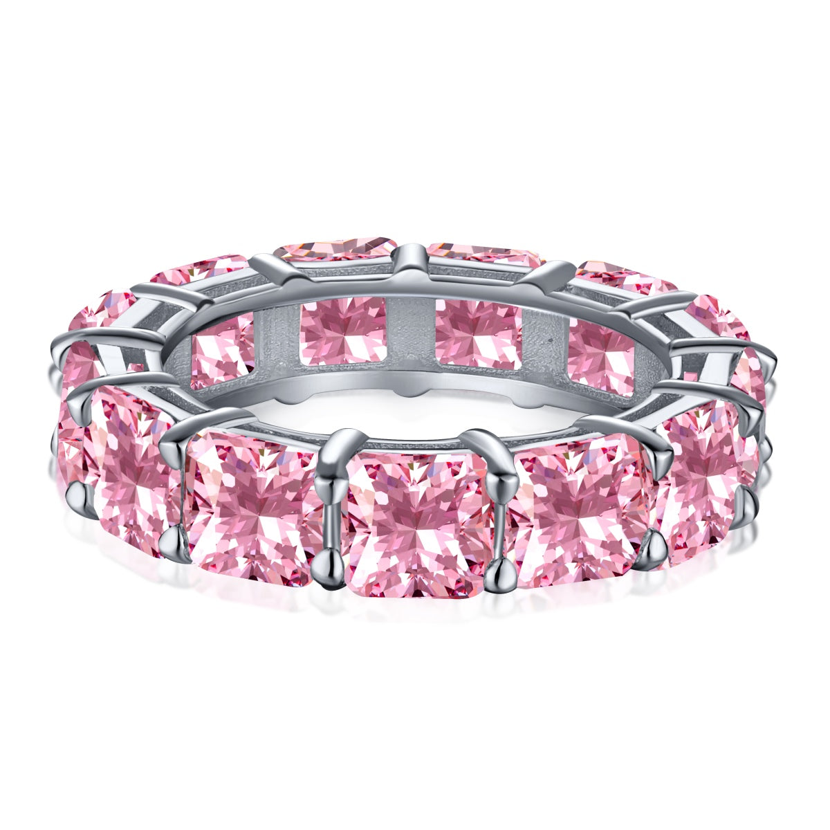 [Lora-Jewelry] Bague tennis élégante taille princesse