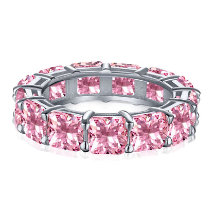[Lora-Jewelry] Bague tennis élégante taille princesse
