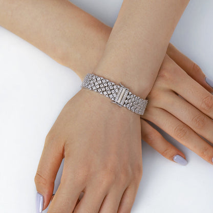 [Lora-Jewelry] Bracelet de fête élégant et orné de coupe ronde