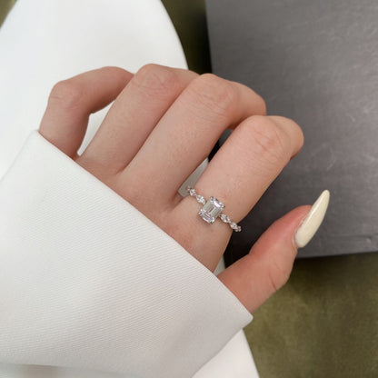 [Lora-Jewelry] Bague quotidienne délicate et resplendissante de 1,0 carat