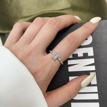 [Lora-Jewelry] Bague quotidienne délicate et resplendissante de 1,0 carat