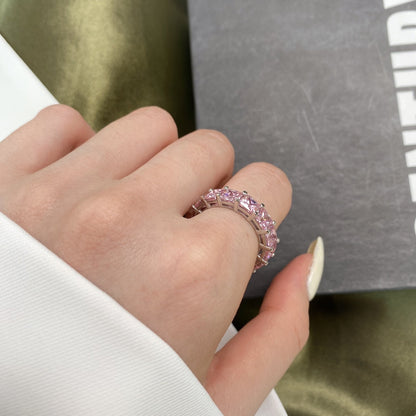 [Lora-Jewelry] Bague tennis élégante taille princesse
