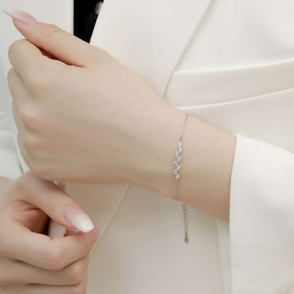 [Lora-Jewelry] Bracelet élégant en forme de feuilles de blé