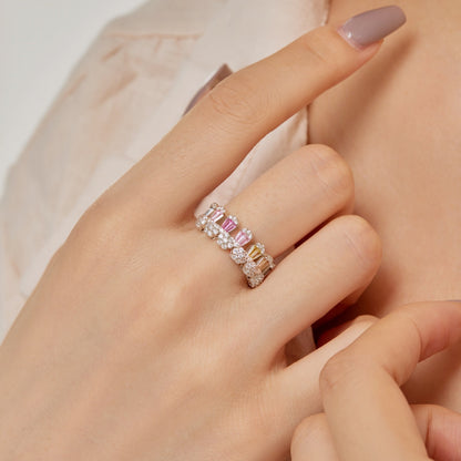 [Lora-Jewelry] Superbe bague quotidienne taille radiante