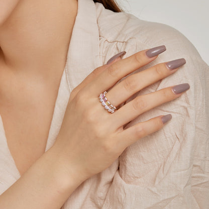 [Lora-Jewelry] Superbe bague quotidienne taille radiante