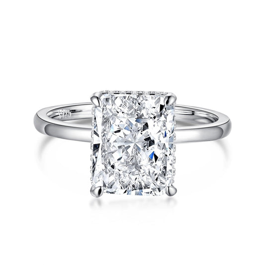 [Lora-Jewelry] Bague de banquet ornée de 4,0 carats, taille radiand enchanteresse