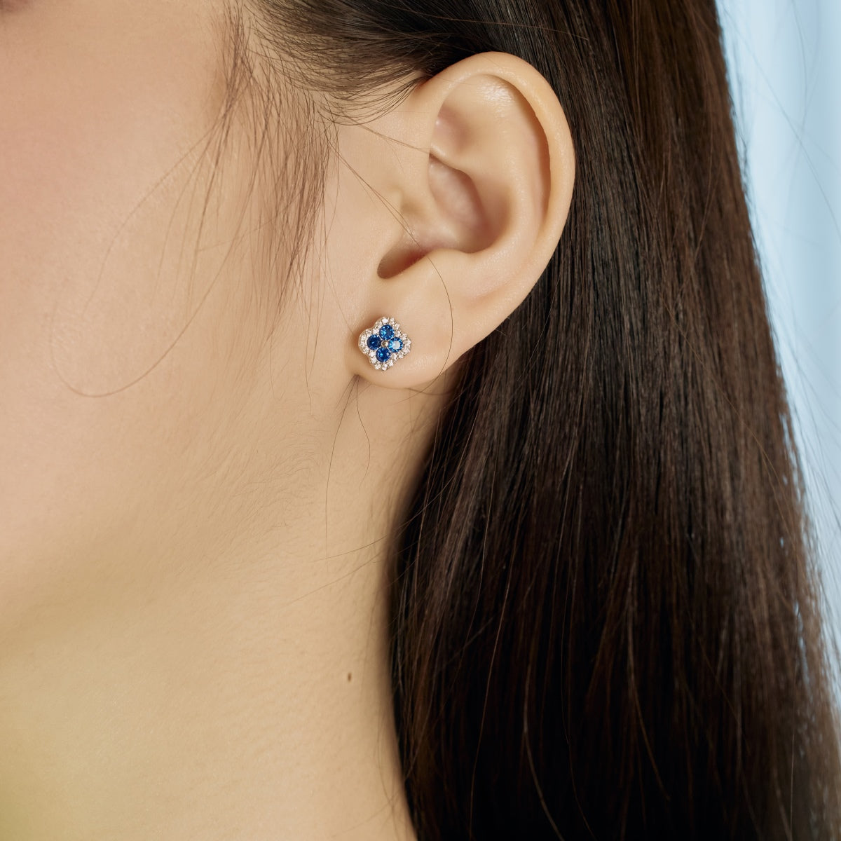 [Lora-Jewelry] Boucles d'oreilles en forme de trèfle à quatre feuilles