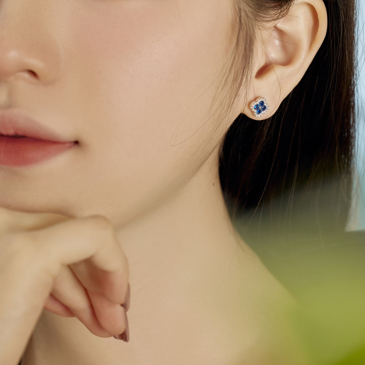 [Lora-Jewelry] Boucles d'oreilles en forme de trèfle à quatre feuilles