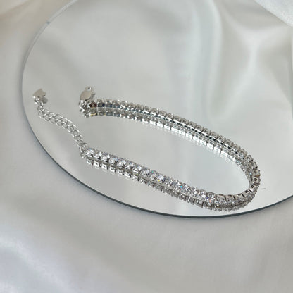 [Lora-Jewelry] Bracelet quotidien scintillant à taille ronde