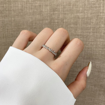 [Lora-Jewelry] Bague de fête élégante et resplendissante de forme ronde