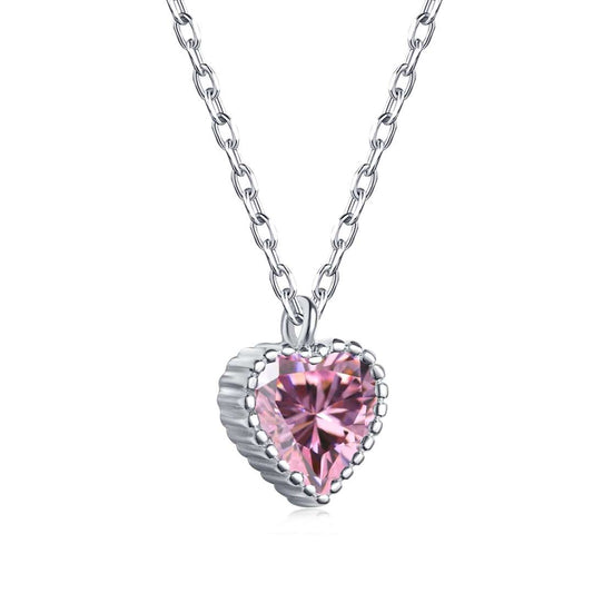 [Lora-Jewelry]華やかなハート型ネックレス