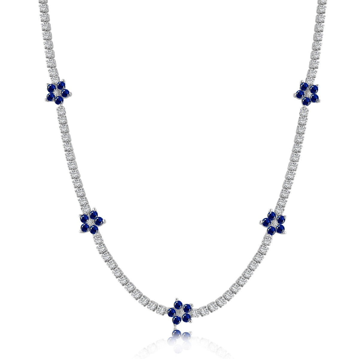 [Lora-Jewelry] Collier tennis luxueux à fleurs colorées