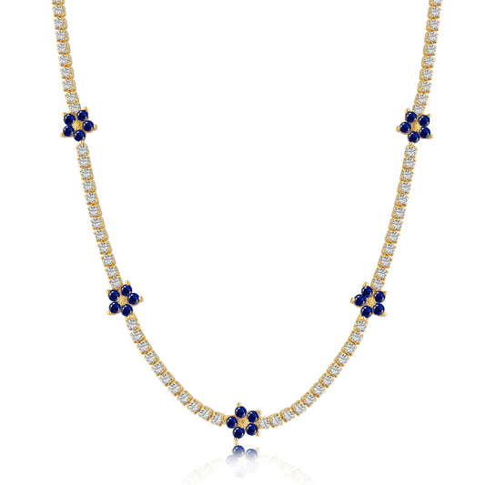 [Lora-Jewelry] Collier tennis luxueux à fleurs colorées