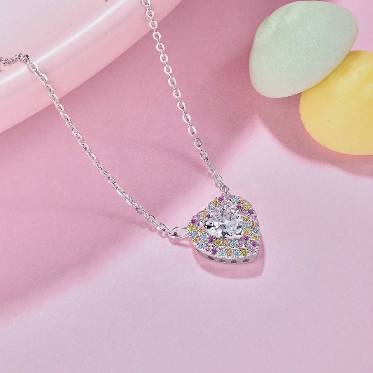 [Lora-Jewelry]Exquisite Heart Shape Necklace