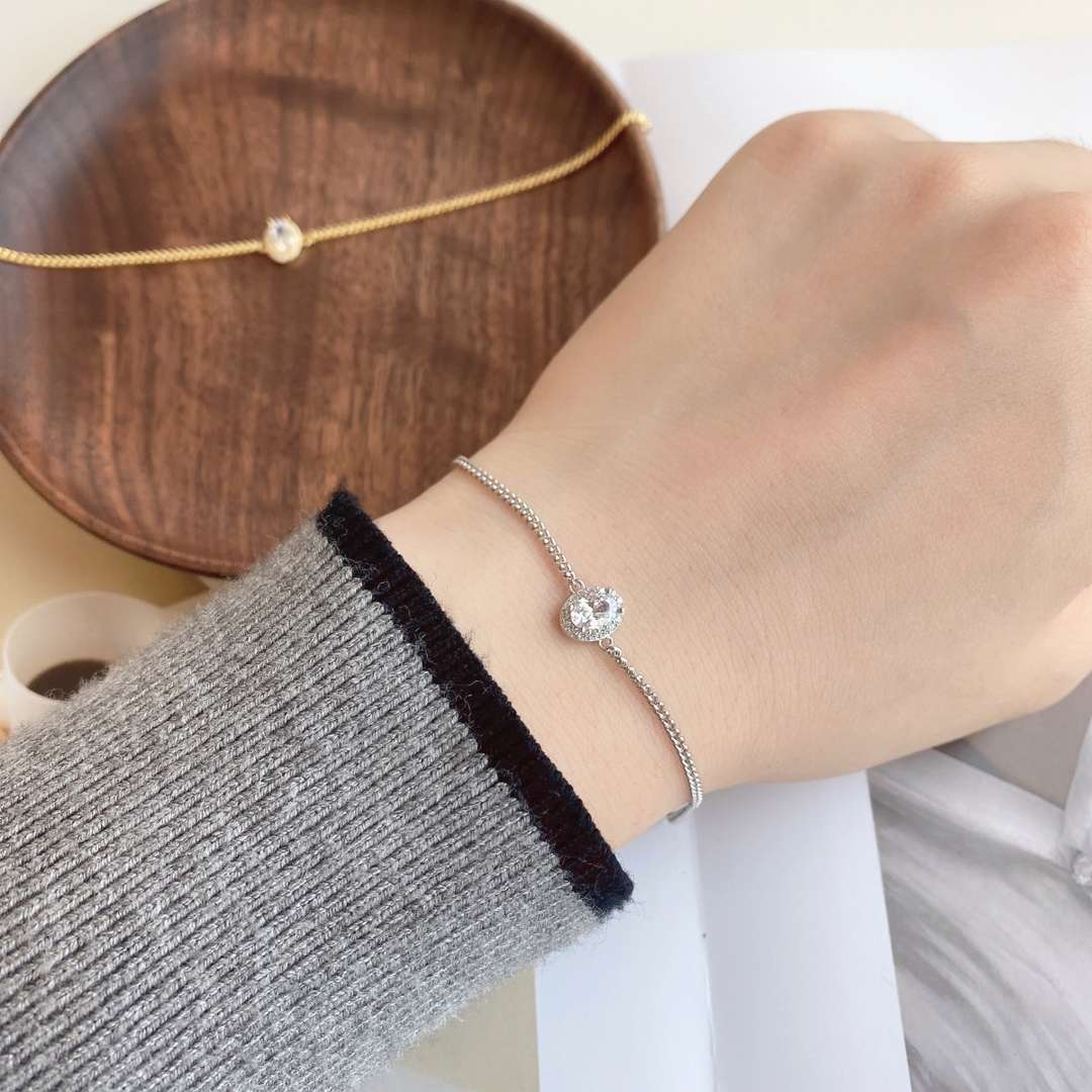[Lora-Jewelry] Bracelet de forme ovale exquis