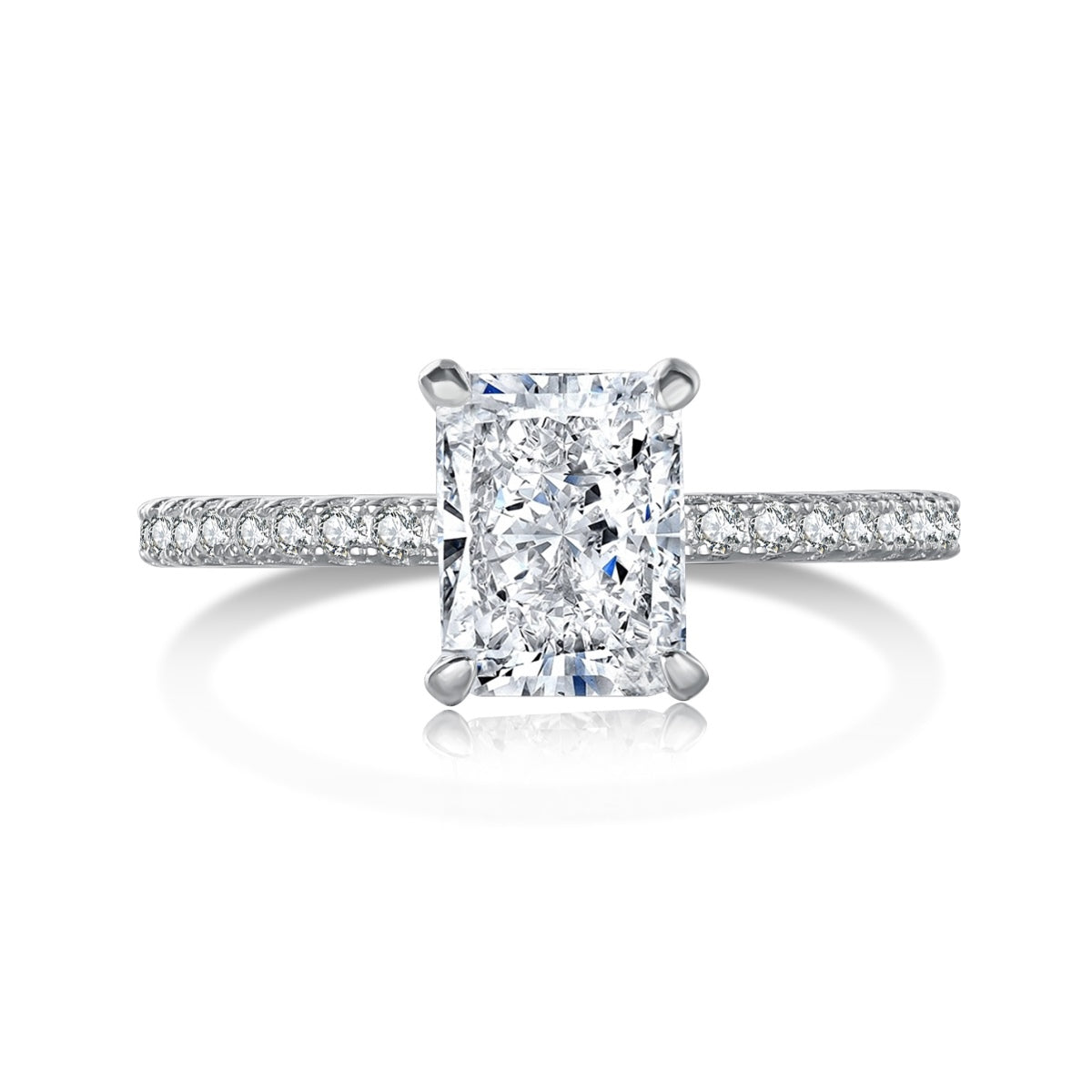 [Lora-Jewelry] Bague de fête scintillante et éclatante de 2,0 carats