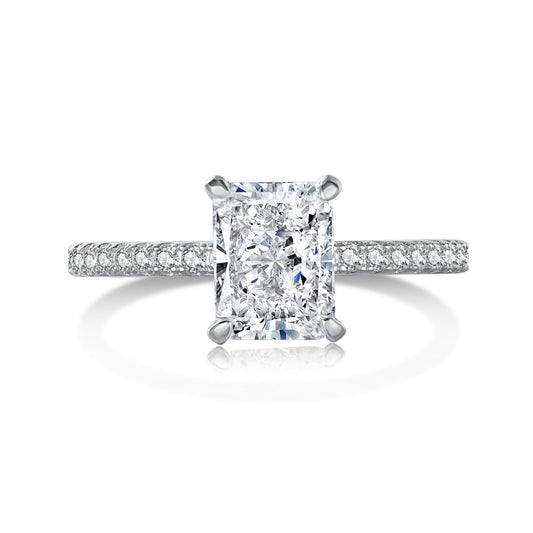 [Lora-Jewelry] Bague de fête scintillante et éclatante de 2,0 carats