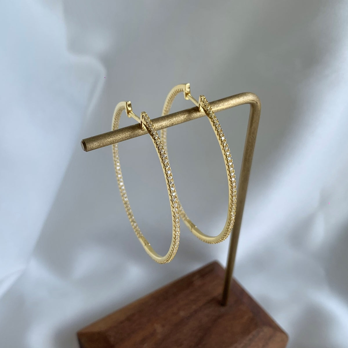[Lora-Jewelry] Boucles d'oreilles créoles larges et populaires