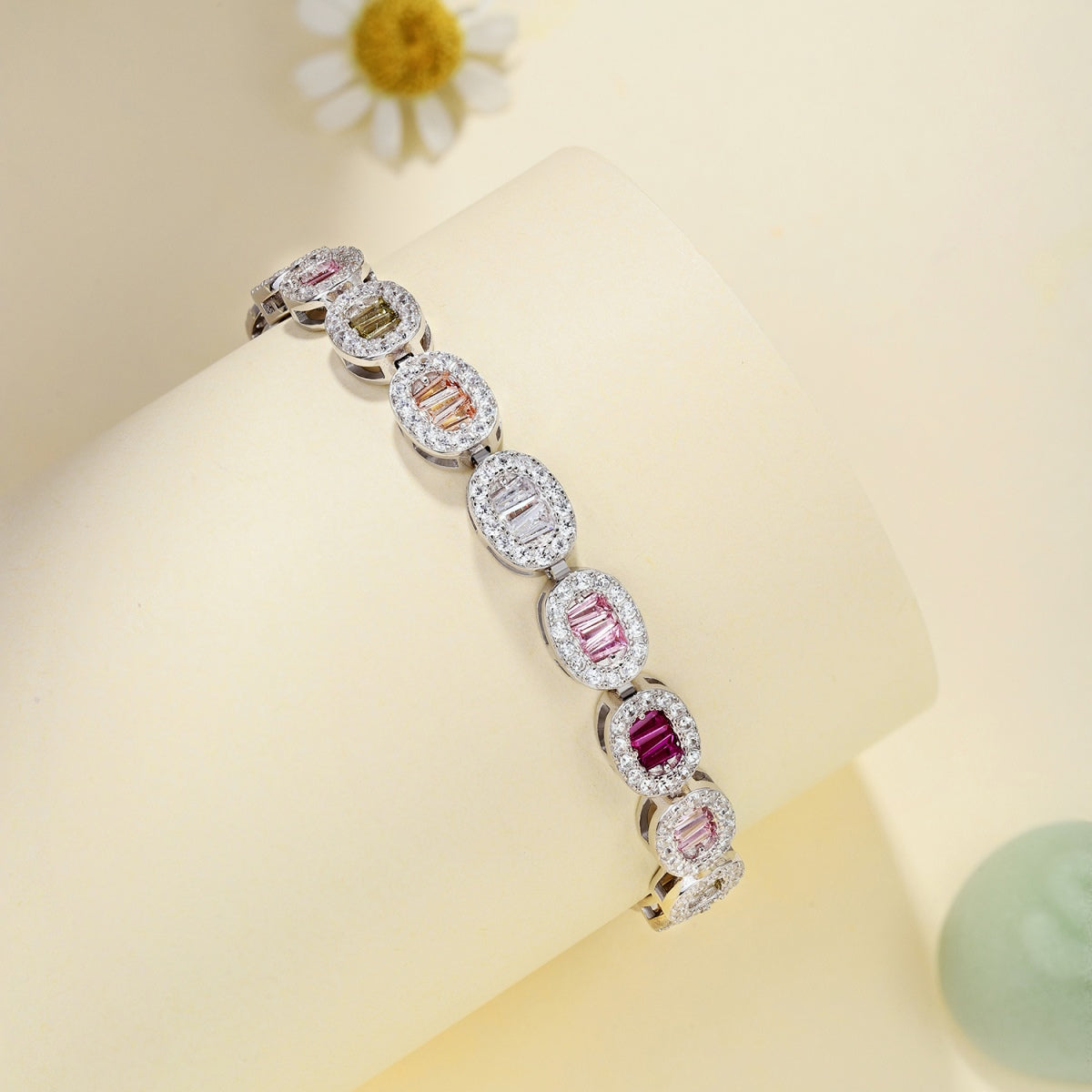 [Lora-Jewelry] Bracelet quotidien exquis en émeraude taillée