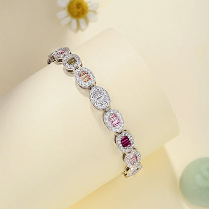 [Lora-Jewelry] Bracelet quotidien exquis en émeraude taillée
