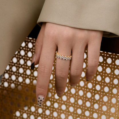[Lora-Jewelry] Bague quotidienne délicate et enchanteresse en forme de vague