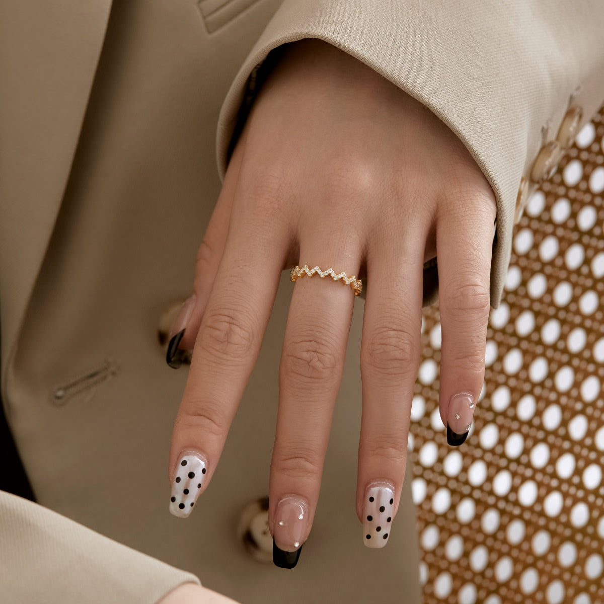 [Lora-Jewelry] Bague quotidienne délicate et enchanteresse en forme de vague