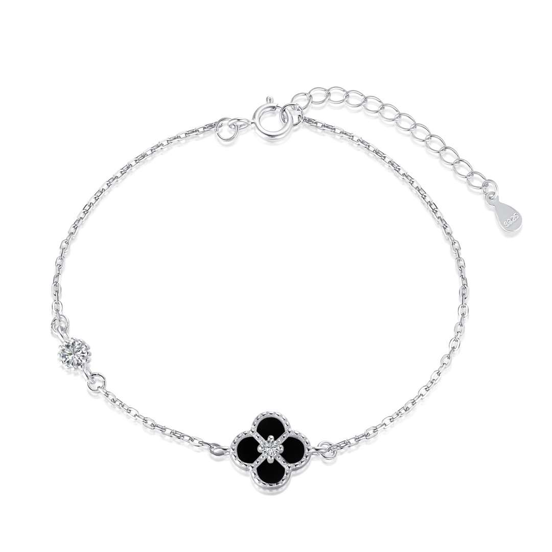 [Lora-Jewelry] Bracelet délicat trèfle à quatre feuilles