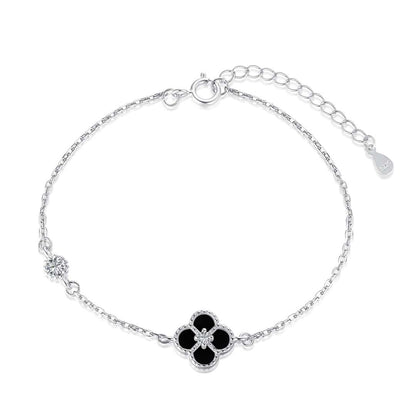 [Lora-Jewelry] Bracelet délicat trèfle à quatre feuilles