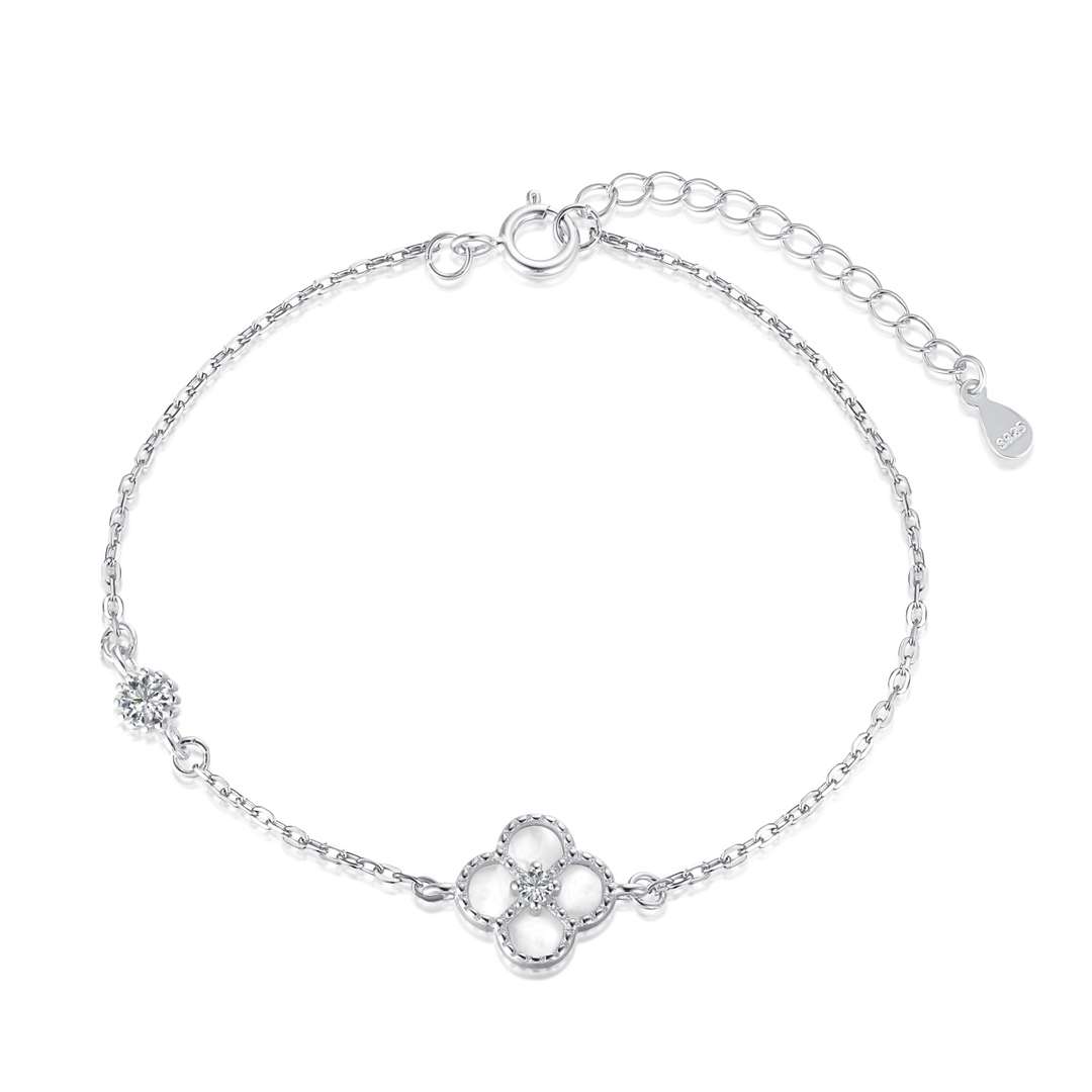 [Lora-Jewelry] Bracelet délicat trèfle à quatre feuilles