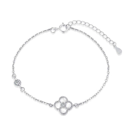 [Lora-Jewelry] Bracelet délicat trèfle à quatre feuilles