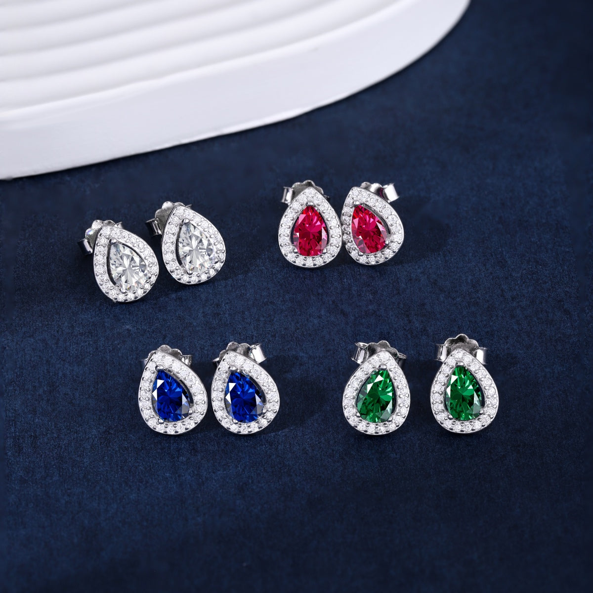 [Lora-Jewelry] Boucles d'oreilles luxueuses en forme de goutte d'eau