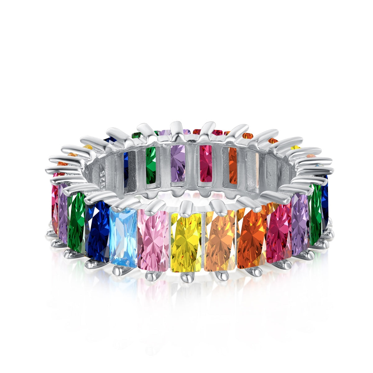 [Lora-Jewelry] Bague unique et colorée à taille radiante