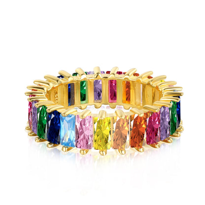 [Lora-Jewelry] Bague unique et colorée à taille radiante