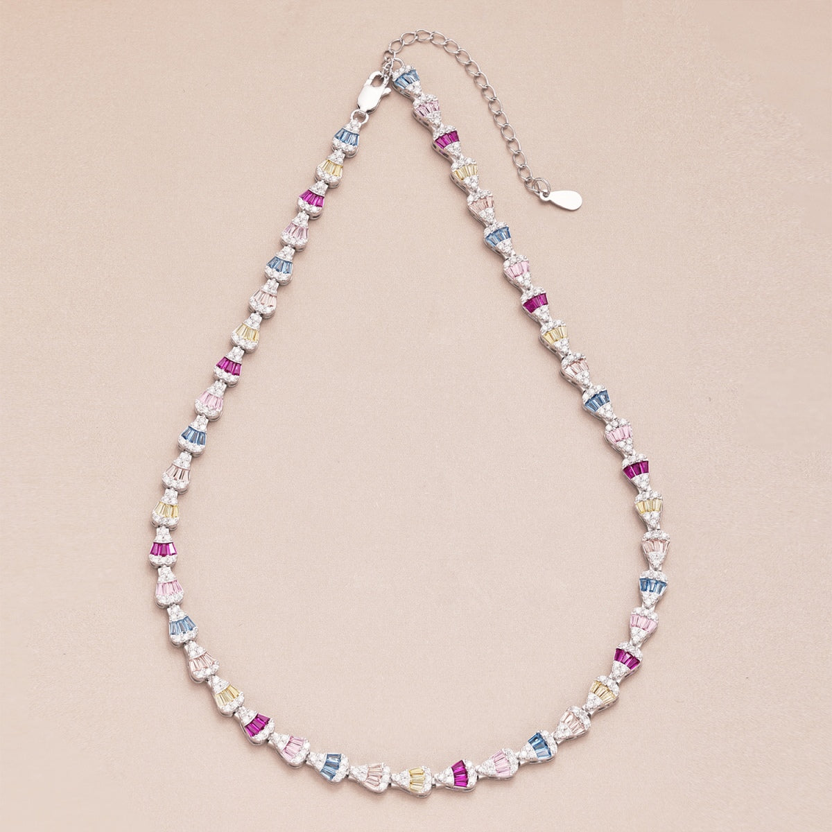 [Lora-Jewelry] Collier arc-en-ciel coloré et radieux