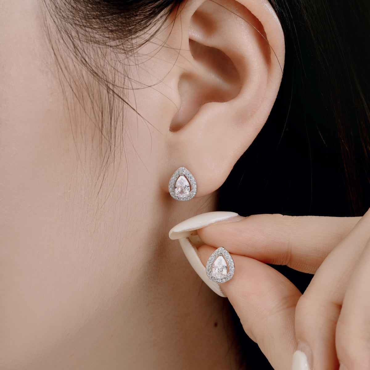 [Lora-Jewelry] Boucles d'oreilles luxueuses en forme de goutte d'eau