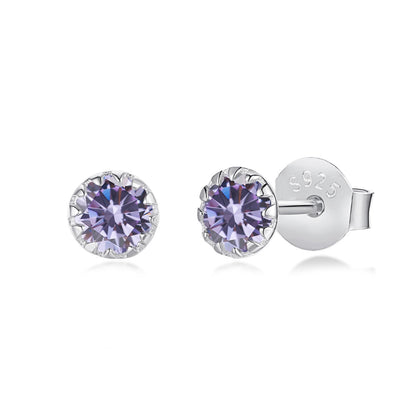 [Lora-Jewelry] Boucles d'oreilles rondes colorées et étincelantes