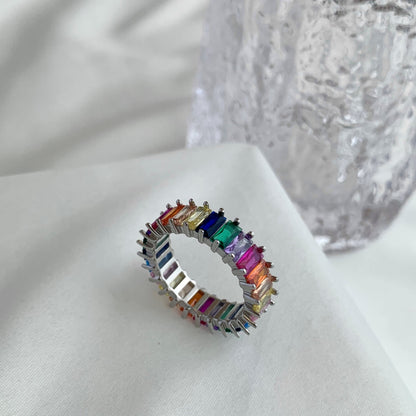 [Lora-Jewelry] Bague unique et colorée à taille radiante