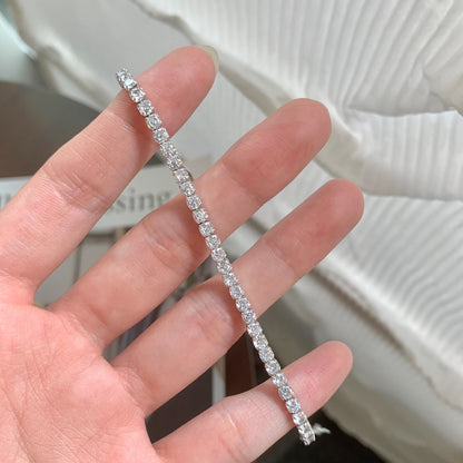 [Lora-Jewelry] Bracelet quotidien scintillant à taille ronde