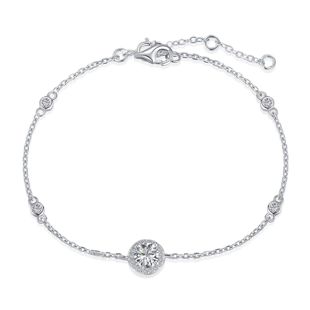 [Lora-Jewelry] Bracelet éblouissant à forme ronde