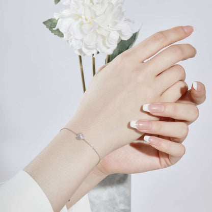 [Lora-Jewelry] Bracelet en forme de cœur doux et polyvalent