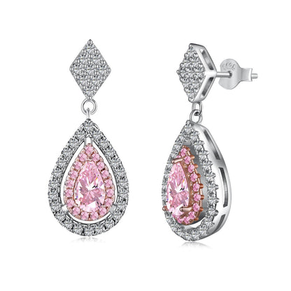 [Lora-Jewelry] Boucles d'oreilles de banquet en forme de goutte d'eau délicates et ornées