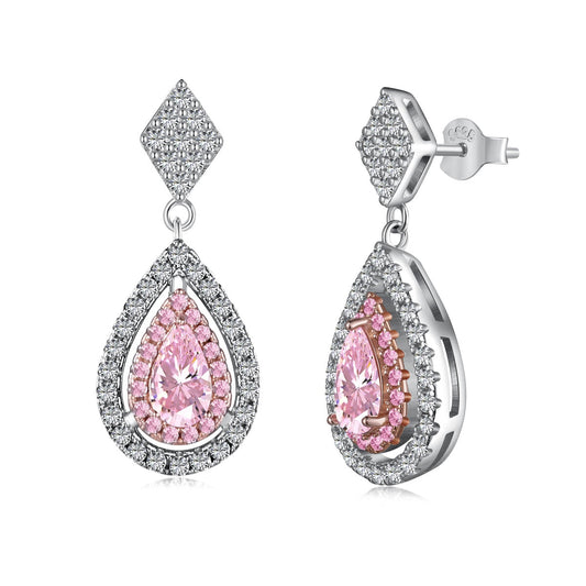 [Lora-Jewelry] Boucles d'oreilles de banquet en forme de goutte d'eau délicates et ornées