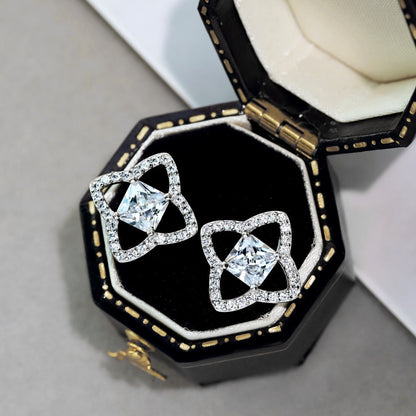 [Lora-Jewelry] Boucles d'oreilles élégantes en forme d'étoile taille princesse pour un usage quotidien