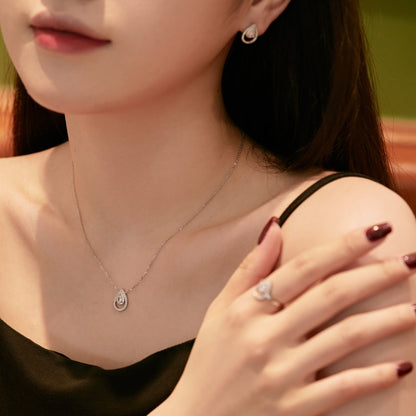 [Lora-Jewelry] Boucles d'oreilles scintillantes et délicates en forme de goutte d'eau